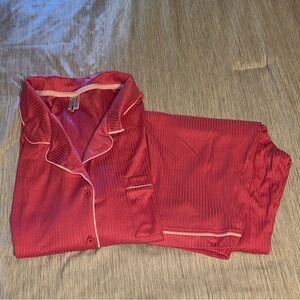 Women’s Short Sleeve/Pants Pajama Set - Pink - Size 1X